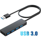 4 Port Usb 3.0 Hub Usb 3.0 Extension Cord - FrediZone