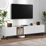 Odern TV Stand Suitable For 80 Inch TV With 3 Doors - FrediZone